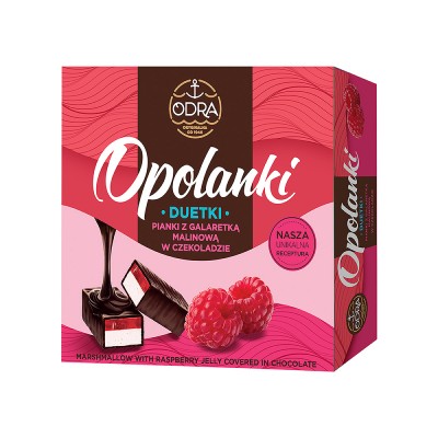 ODRA DUETKA FAMILIJNA O SMAKU MALINOWYM 380G